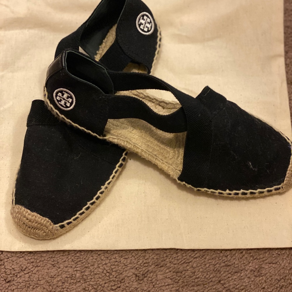 Tory Burch Black Espadrilles